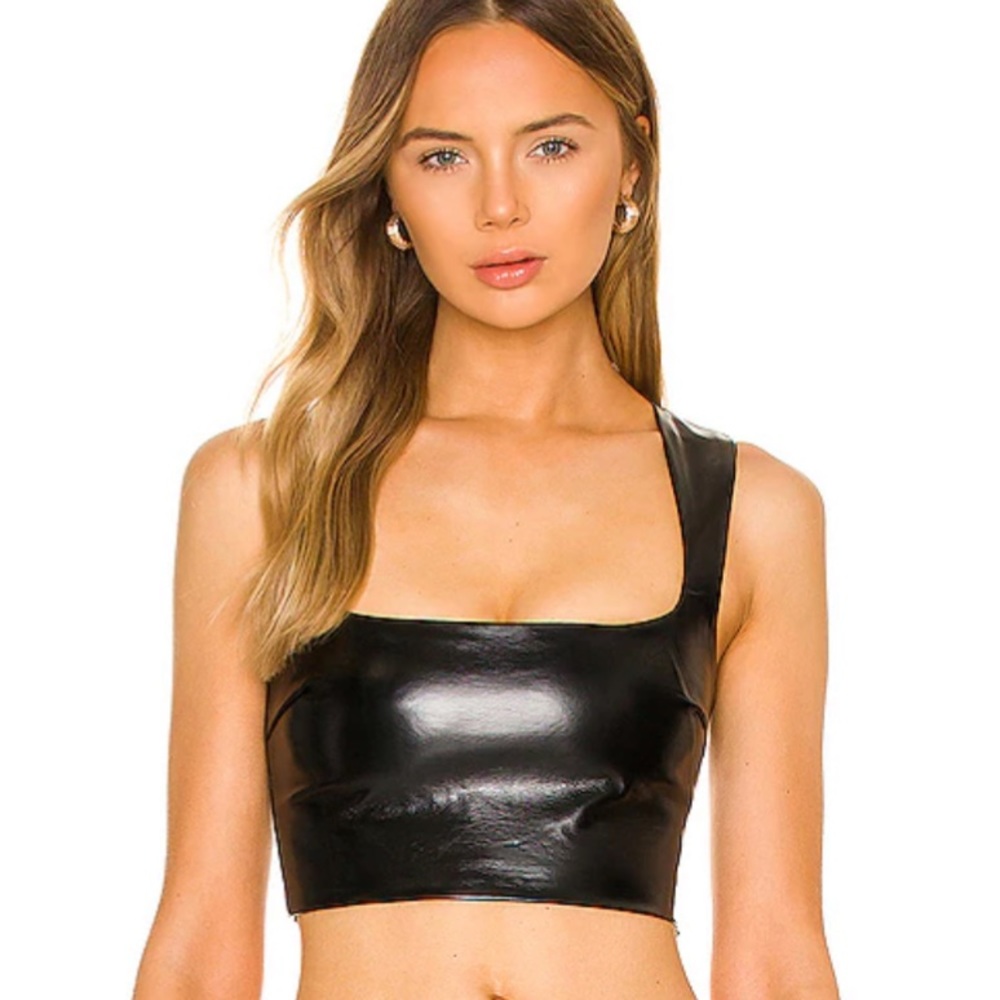 BRAND NEW Revolve Leather top